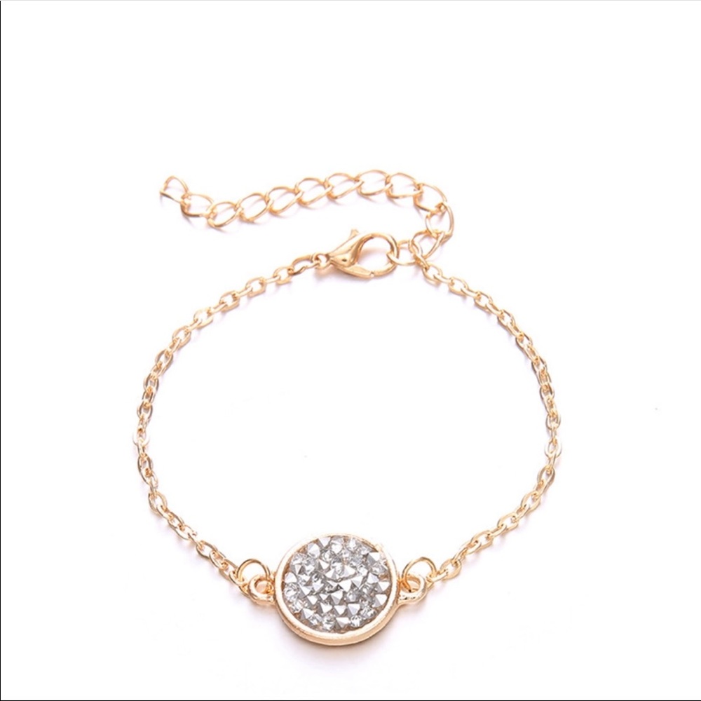 ‘Florence’ boho rose gold beaded bracelet set - Picture 3 of 5